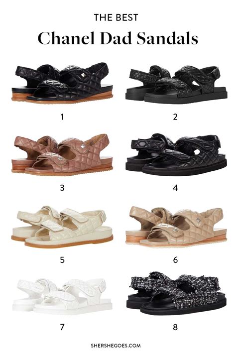 dad sandals chanel dupe|chanel inspired sandals.